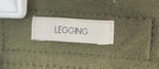 Calvin Klein Womens Pants 10 Green Straight Pant Leggings Zip Viscose