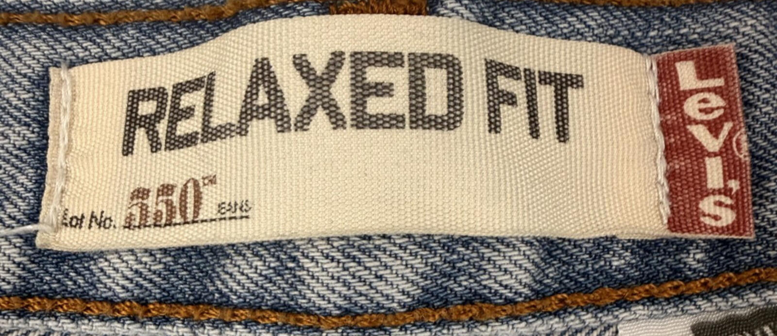 Levi's 550 Relaxed Fit Mens Blue Jeans Size 42x34 Light Wash 100% Cotton