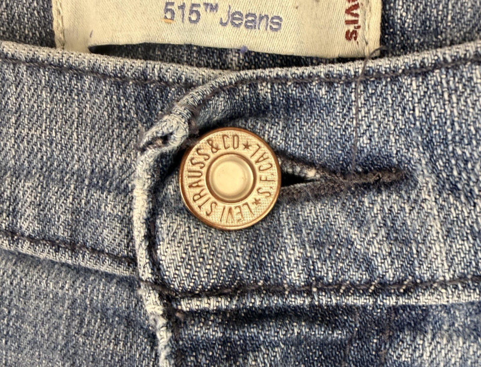 Levis Jeans Womens Size 10 Short 32x28 Blue 515 Bootcut Stretch Denim
