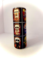 20 oz Horror Stars Stainless Steel Tumbler with Lid, Straw Halloween