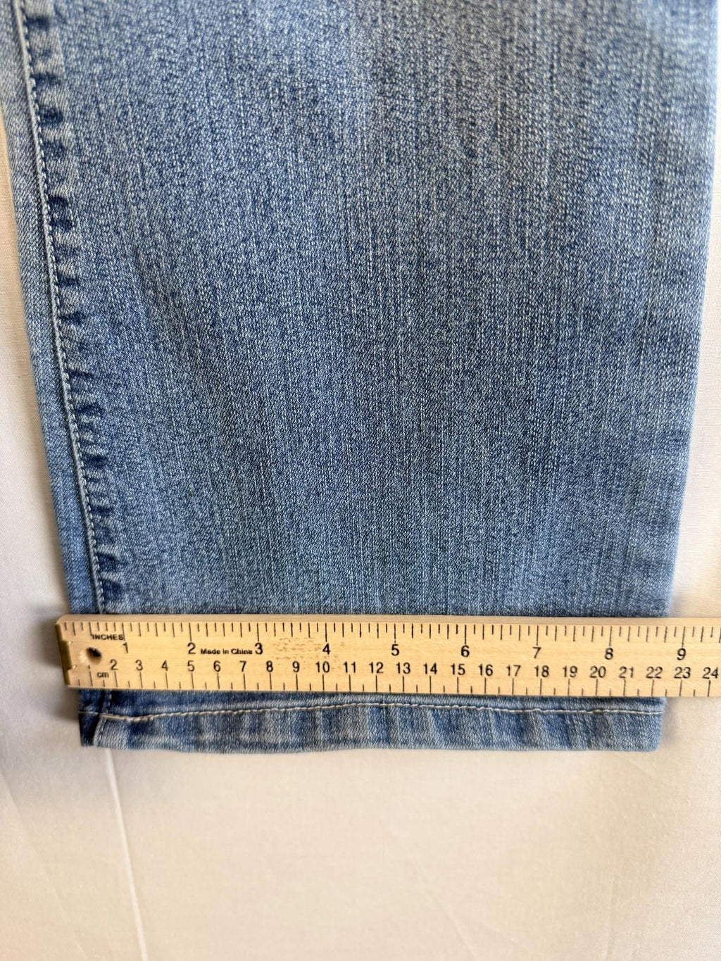 Lei Jeans Womens 7 Short Juniors Blue Ashley Low Rise BootCut Regular Fit Pants