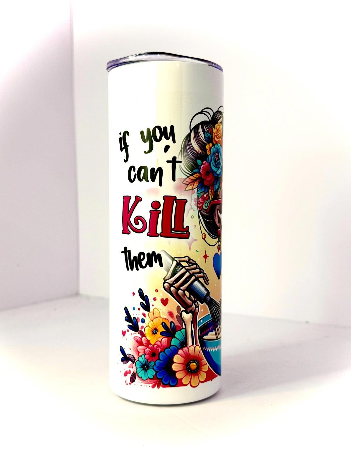 20 oz Crazy Mom Stainless Steel Tumbler with Lid, Straw