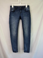 Miss Me Signature Skinny Jeans Womens Size 26 - Embroidered Floral - Low Rise