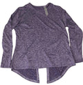 Real Essentials dry fit long sleeve active womens shirt Purple size M