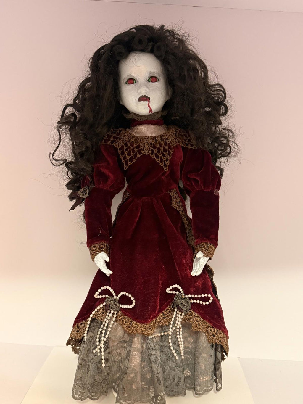 Countess Seraphina - OOAK Scary Creepy Doll 18" Hand Painted Horror Haunting Art