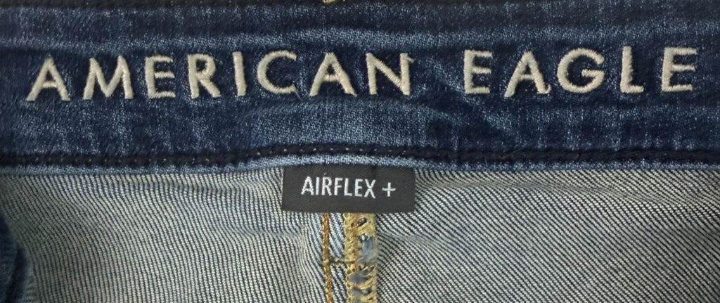 American Eagle Airflex Plus Jeans Mens 30 x30 Athletic Skinny Whiskered