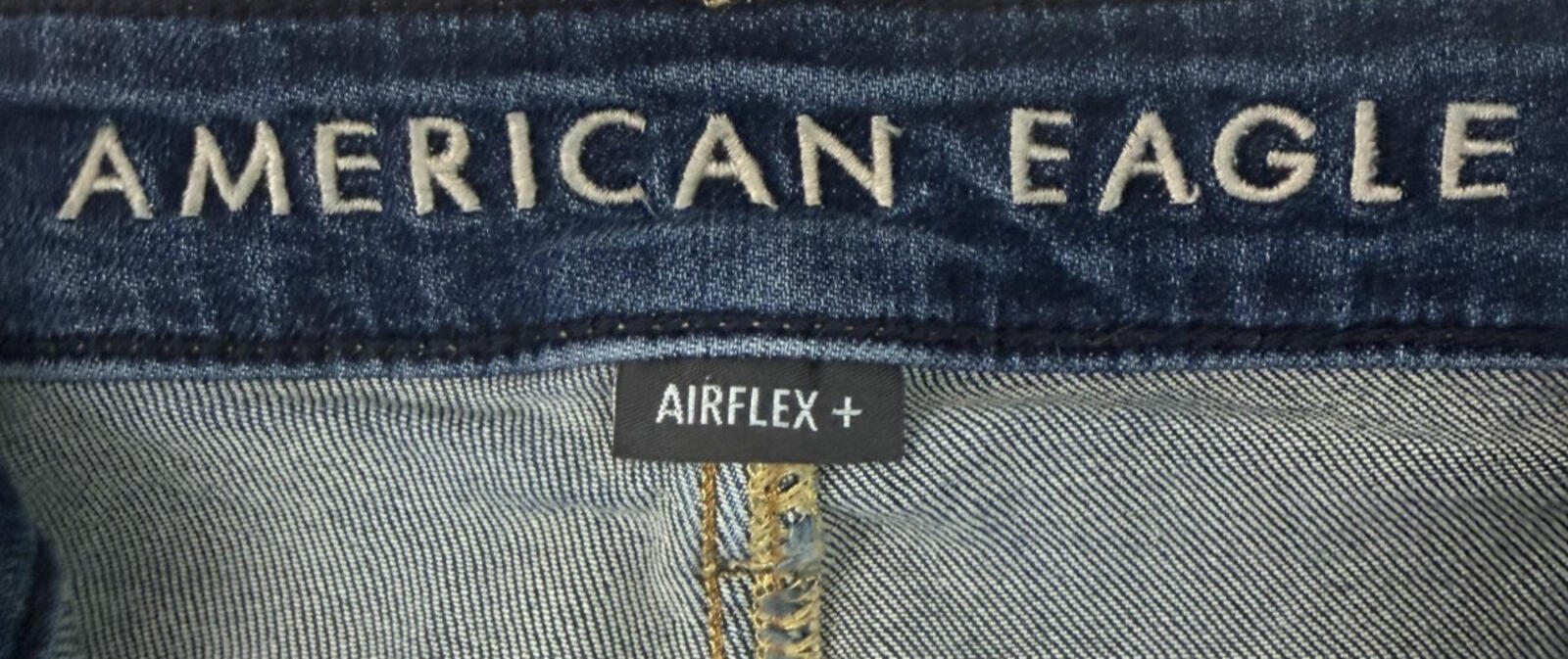 American Eagle Airflex Plus Jeans Mens 30 x30 Athletic Skinny Whiskered