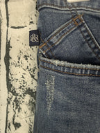 Rock And Republic Jeans Womens Size 10 With Cuffed Zipper Ankle