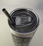 20 oz Odin Stainless Steel Tumbler with Lid, Straw