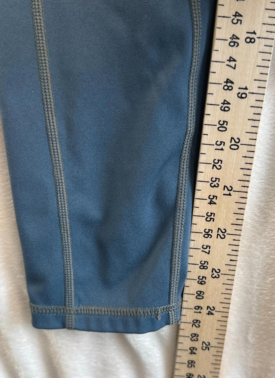 Fabletics Motion365 Size S Womens Blue Stretch Pull On Athletic Leggings Pockets