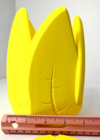 Leaf Flower Pot 3D Printed PLA Gardening House Plant Yellow