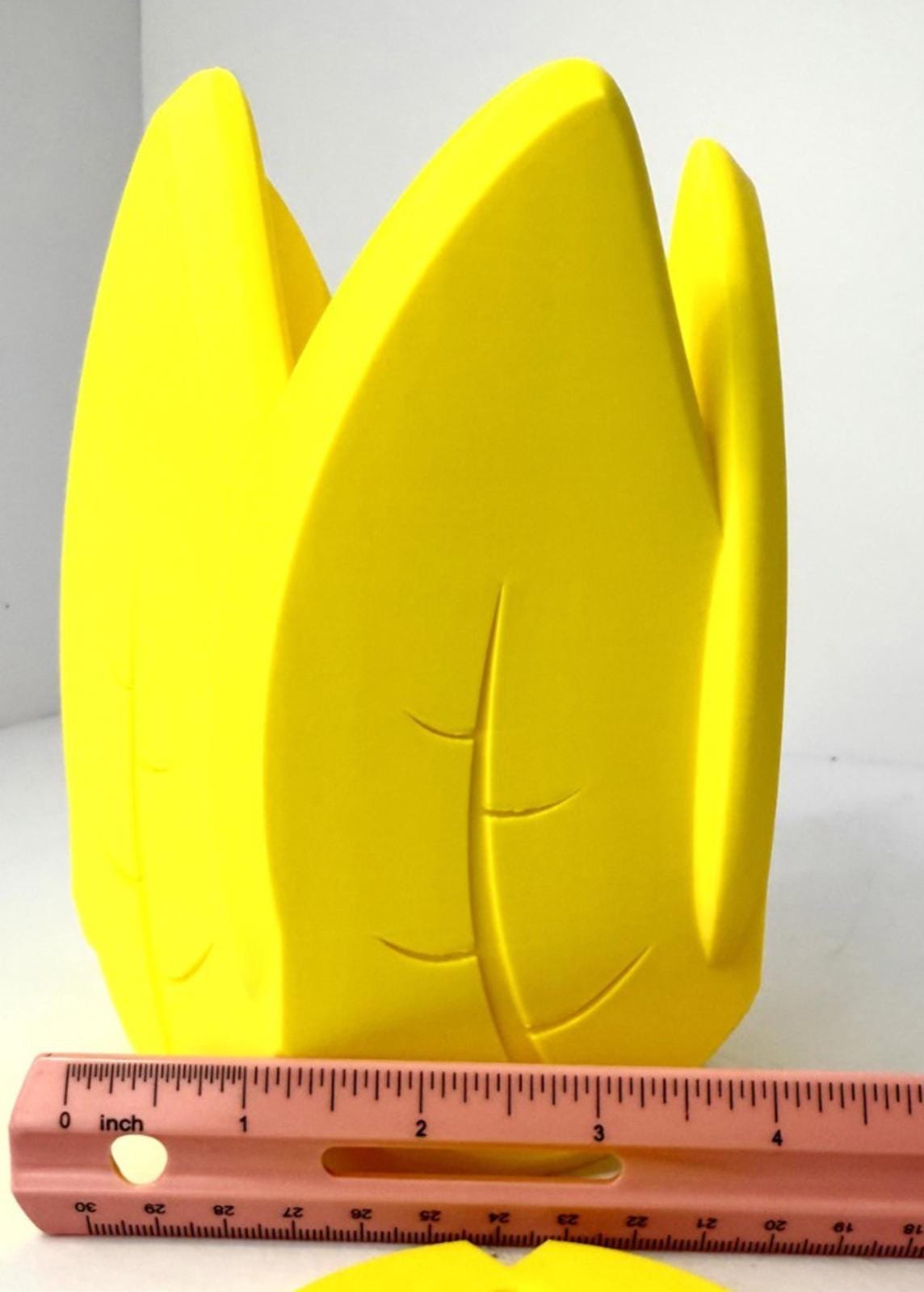 Leaf Flower Pot 3D Printed PLA Gardening House Plant Yellow