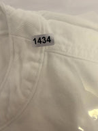 Michael Kors Jacket Womens Sz Large White Cropped Full Zip Denim