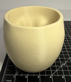 3D Printed Skull-Shaped Bowl - PLA - Bone Color