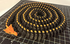 3D Printed LONG Dragon/Snake - PLA - Black and Orange - 5 Feet 4 Inches