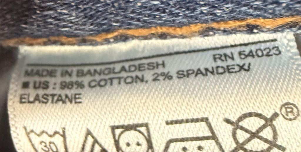 Banana Republic Girlfriend Jeans Womens 29/8 Blue Relaxed Tapered Stretch RawHem