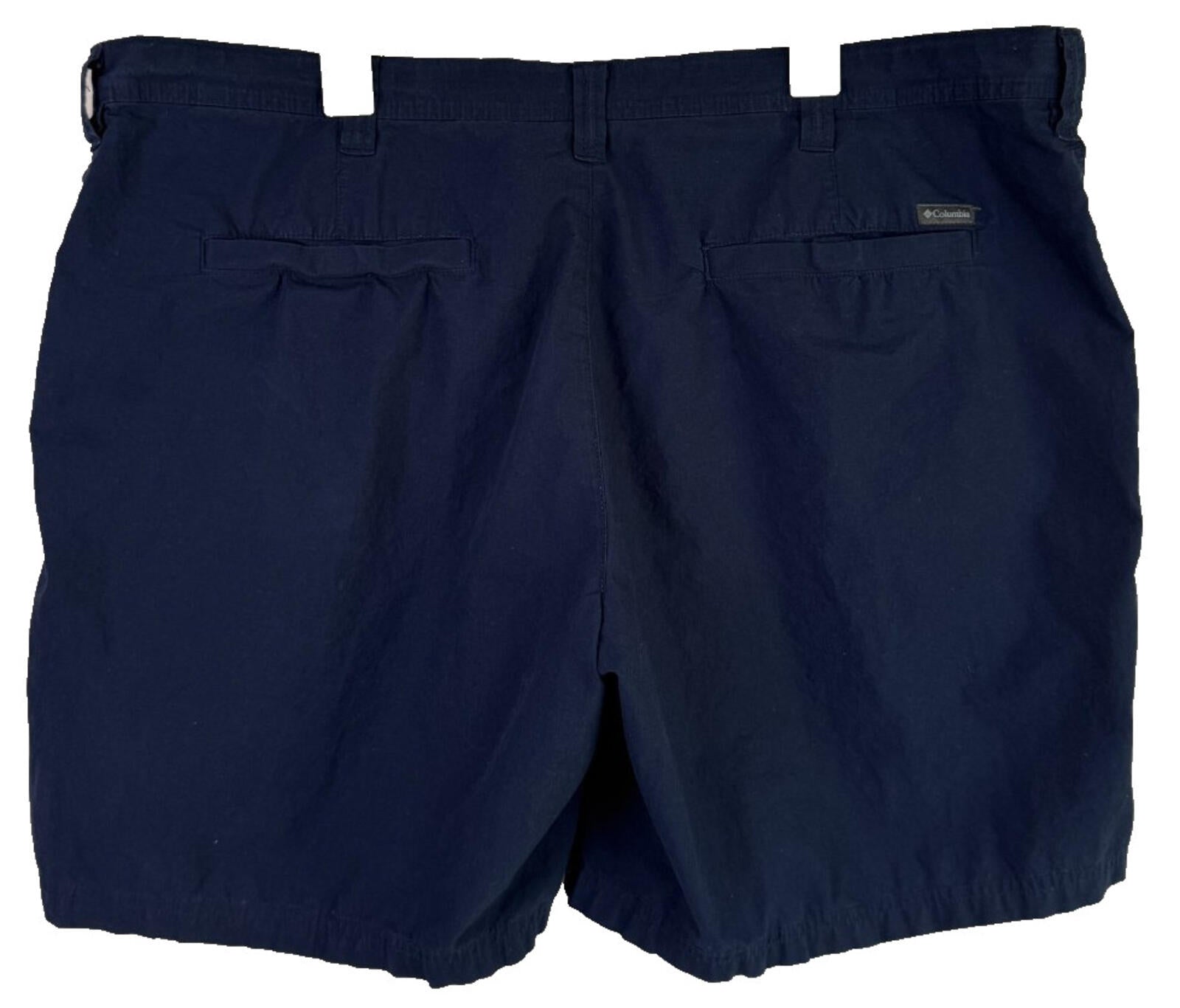 Columbia Shorts Mens 44 Dark Blue 8 Inseam Hiking Outdoor Casual Chino