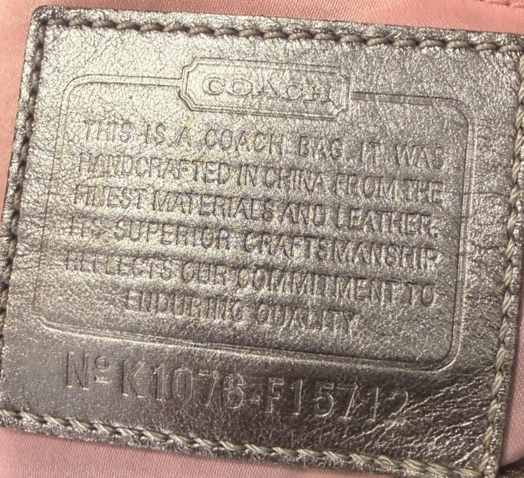 COACH Vintage Y2K Bandana Graffiti Butterfly Shoulder Bag Tote Purse F15712