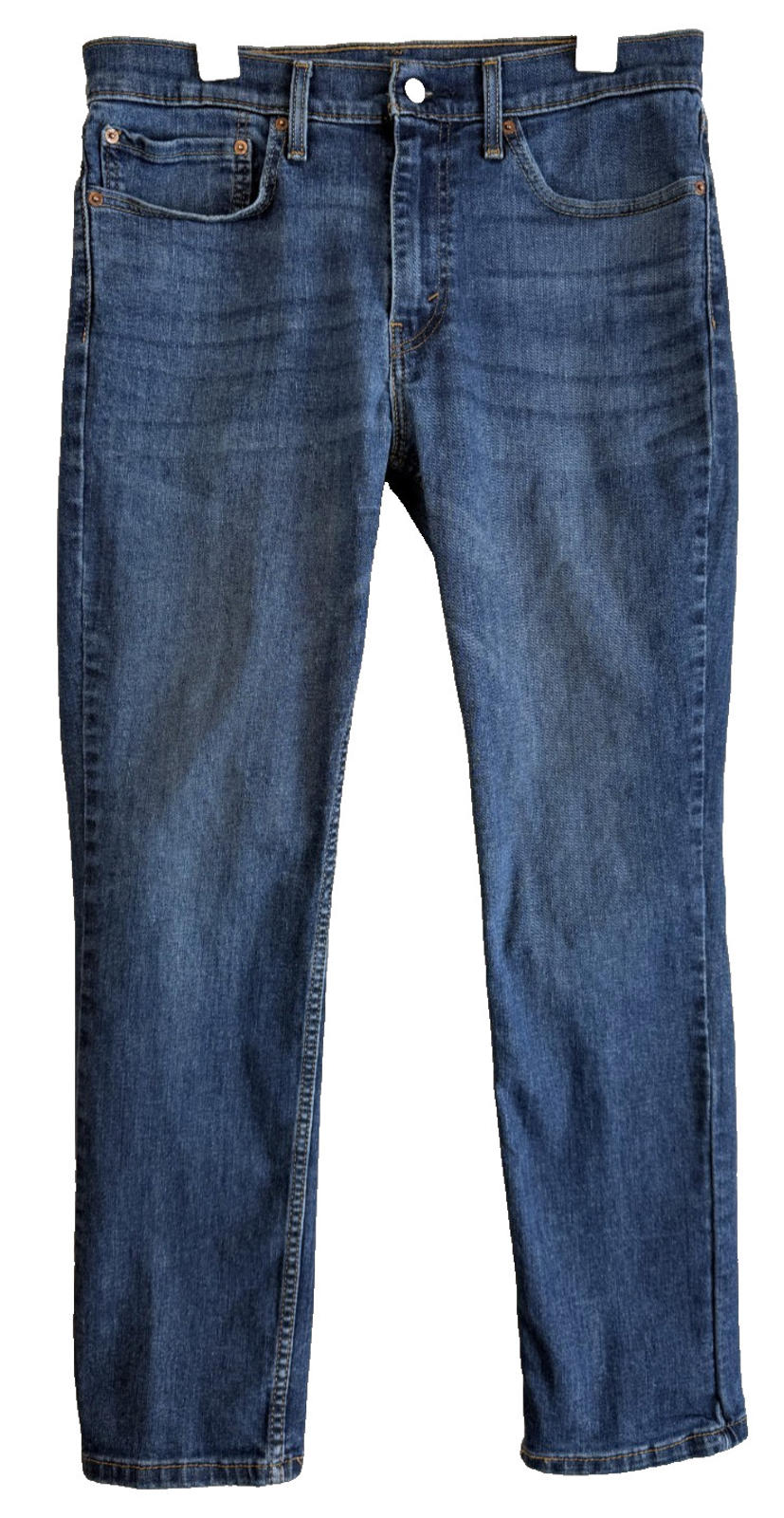 Levis 511 Blue Jeans Mens Size 34 x 32 Slim Straight Fit Cotton Blend Denim