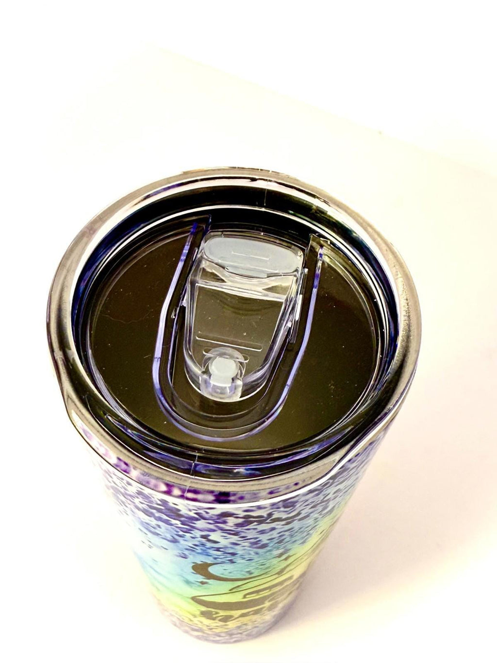 20 oz Happy Camper Colorful Stainless Steel Tumbler with Lid, Straw