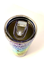 20 oz Happy Camper Colorful Stainless Steel Tumbler with Lid, Straw
