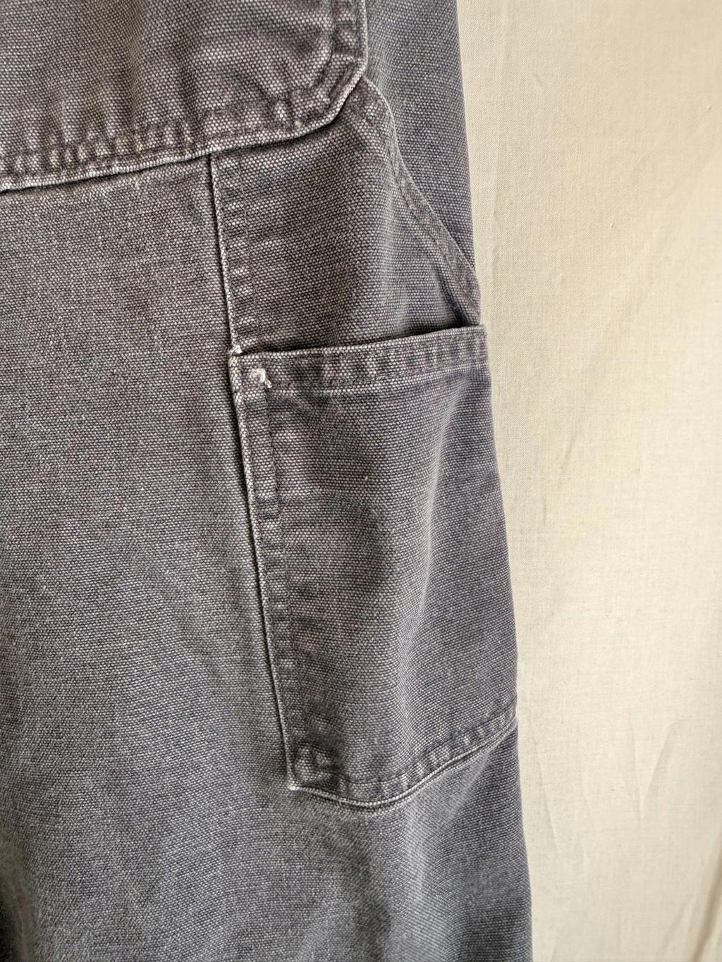 Carhartt Carpenter/Painter Pants B11 PTB Gray Mens Sz 35x30 Dungaree Fit