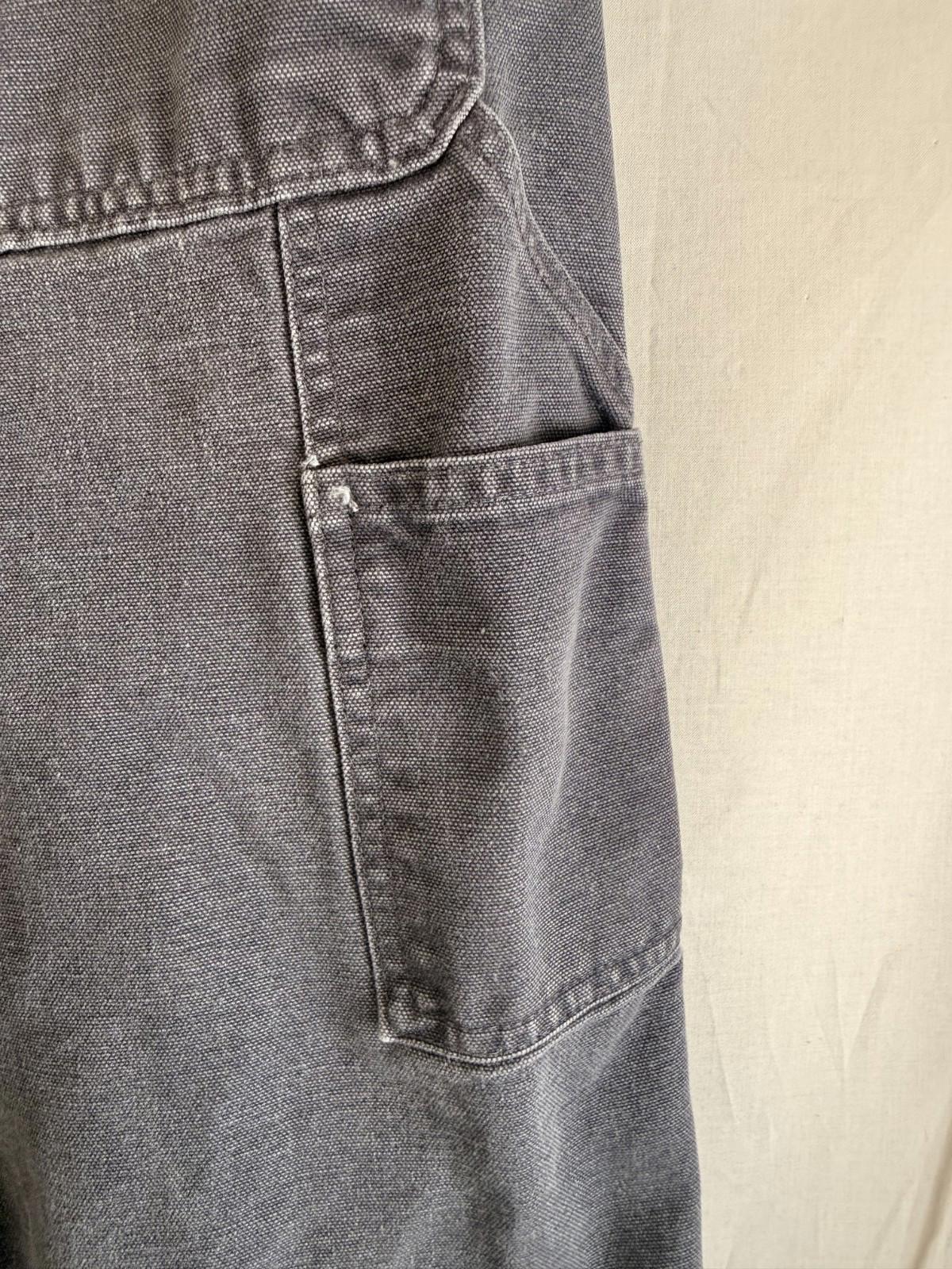 Carhartt Carpenter/Painter Pants B11 PTB Gray Mens Sz 35x30 Dungaree Fit