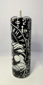 20 oz Viking Stainless Steel Tumbler with Lid, Straw