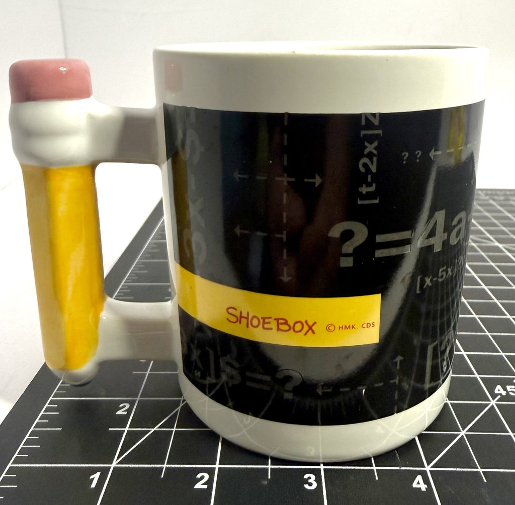 Shoe Box “Teachers Like Me Aren’t A Dime A Dozen” Coffee Mug Cup w/Pencil Handle