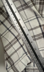 AIRWALK Grunge Plaid Gray/White Cotton Cargo Shorts Mens Sz 38 - Skater