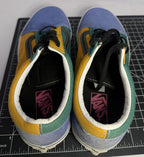 VANS Old Skool Limited Edition ColorBlock Shoes Mens 9.5 Blue Green Yellow