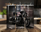 20 oz Motorcycle Stainless Steel Tumbler with Lid, Straw -Motorcycles