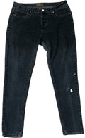 Reign Jeans Womens 14 Blue Skinny Leg Slim Fit Mid  Dark Wash Stretch