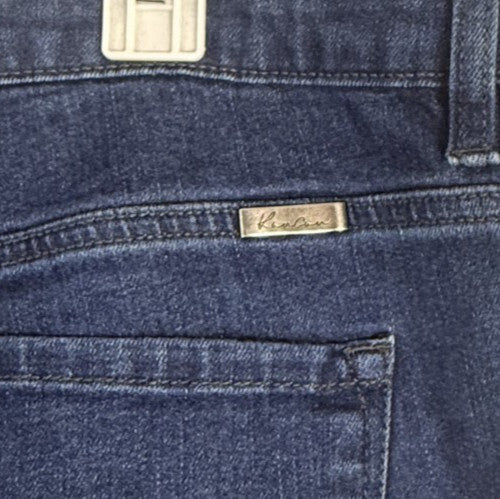 KanCan Maurices Womens Flare Jeans Size 13 Dark Wash Mid Rise