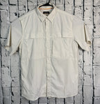 Orvis Open Air Caster Ventilated Short Sleeve Fishing Shirt Mens Sz Medium Cream