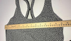 Lululemon Cool Racerback Tank Top Womens Sz 4 Black White Activewear Workout