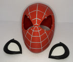 3D Printed Red and Gray Spider-Man Full Face Mask Helmet Mesh Eyes Adult