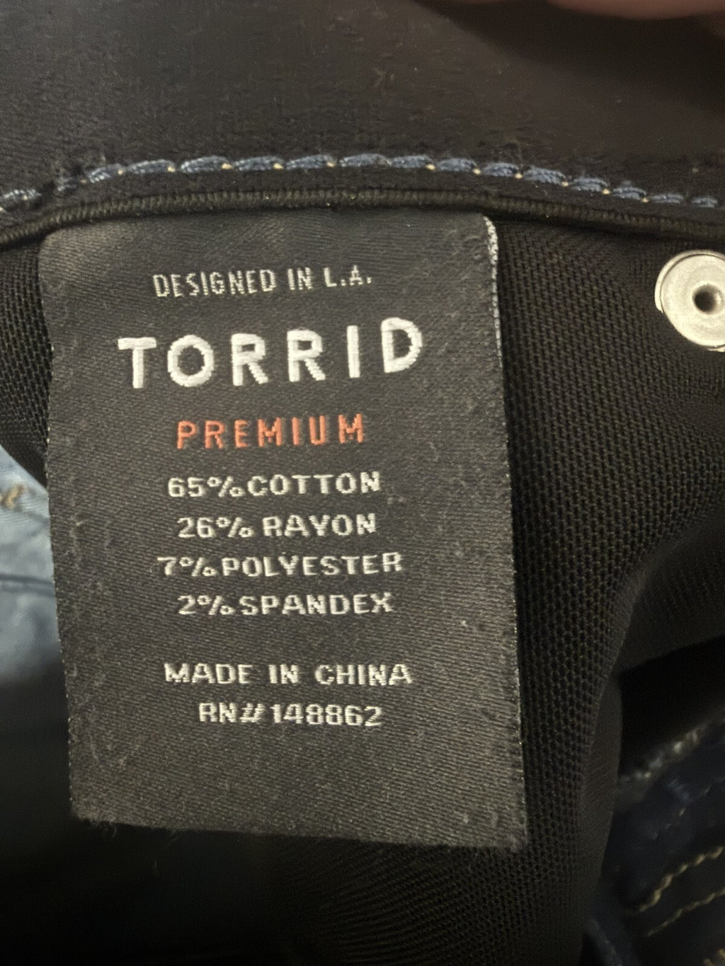 Torrid Premium Bombshell Skinny Jeans Womens Size 10 Blue Stretch