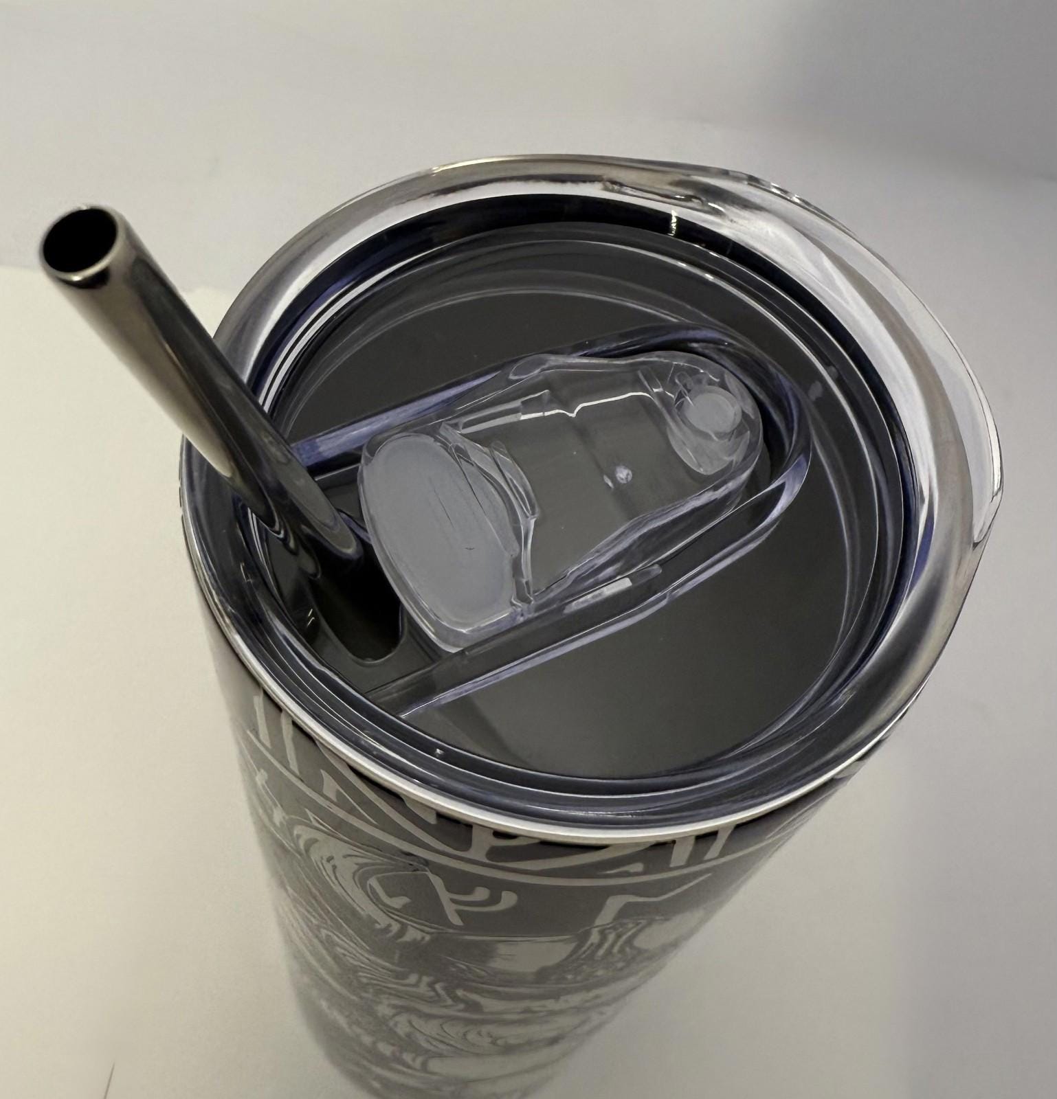20 oz Viking Stainless Steel Tumbler with Lid, Straw