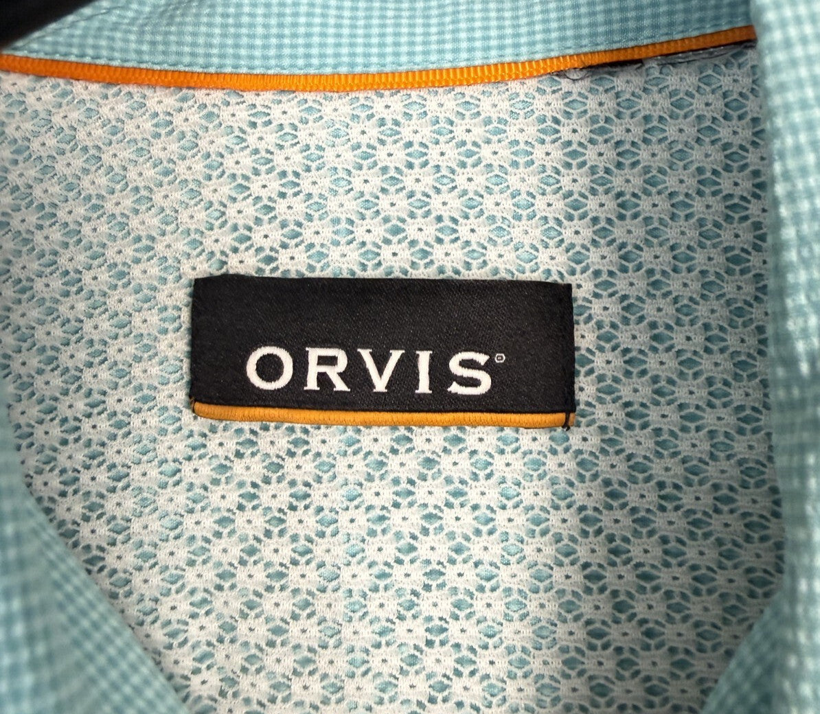 Orvis Open Air Caster Ventilated Long Sleeve Fishing Shirt Mens Size Medium Blue
