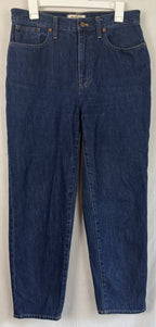 Madewell Baggy Tapered Jeans Womens Size 28 Medium Wash Blue Denim