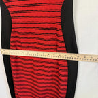 Almost Famous Pencil Dress Womens Size S Red and Black Sexy Curvy Slimming