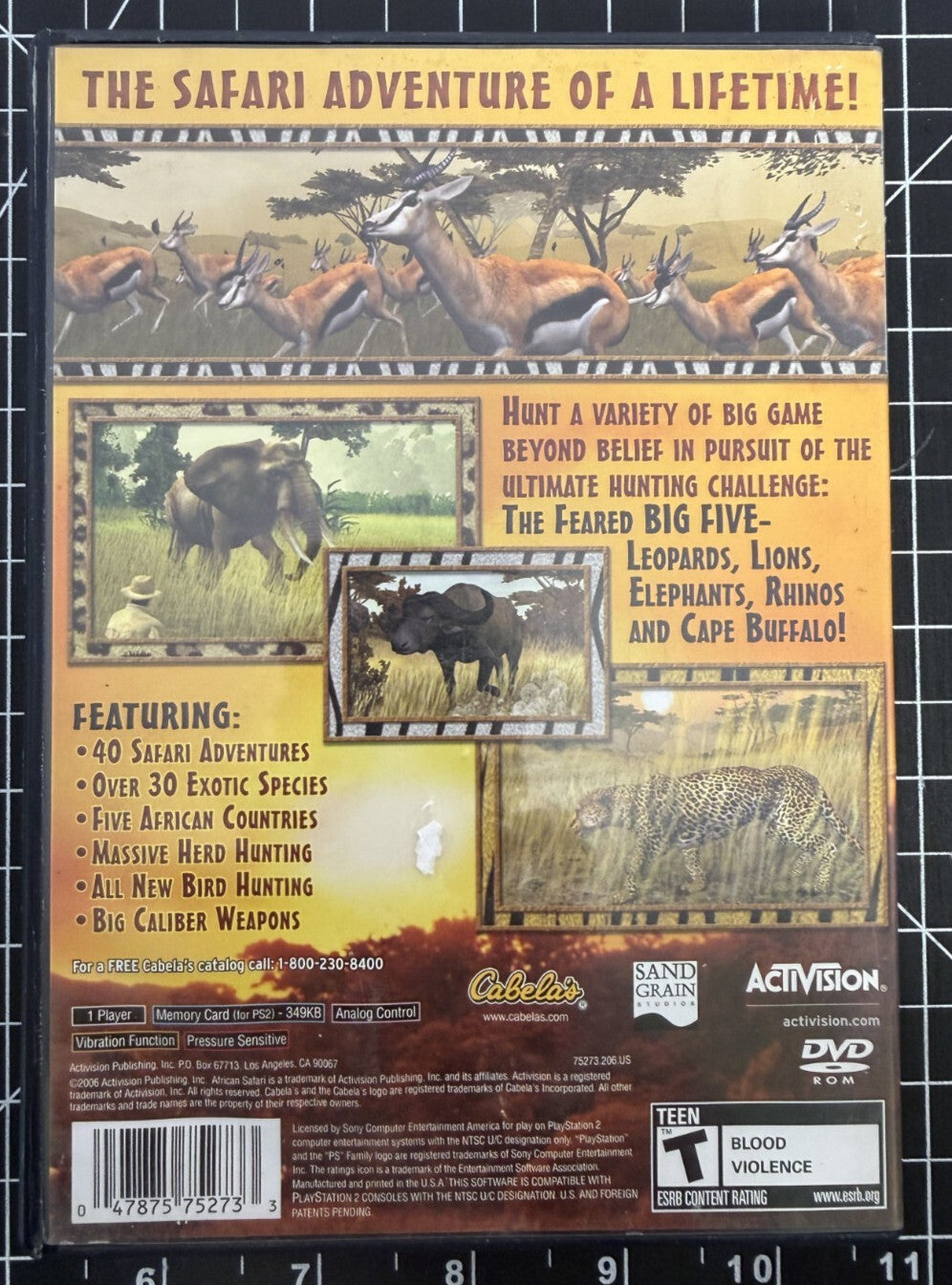 Cabela's African Safari (Sony PlayStation 2, 2006) PS2 Compete CIB