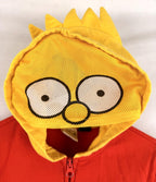 The Simpsons Full Zip Bart Simpson Hoodie Kids Sz M Mesh Face Mask