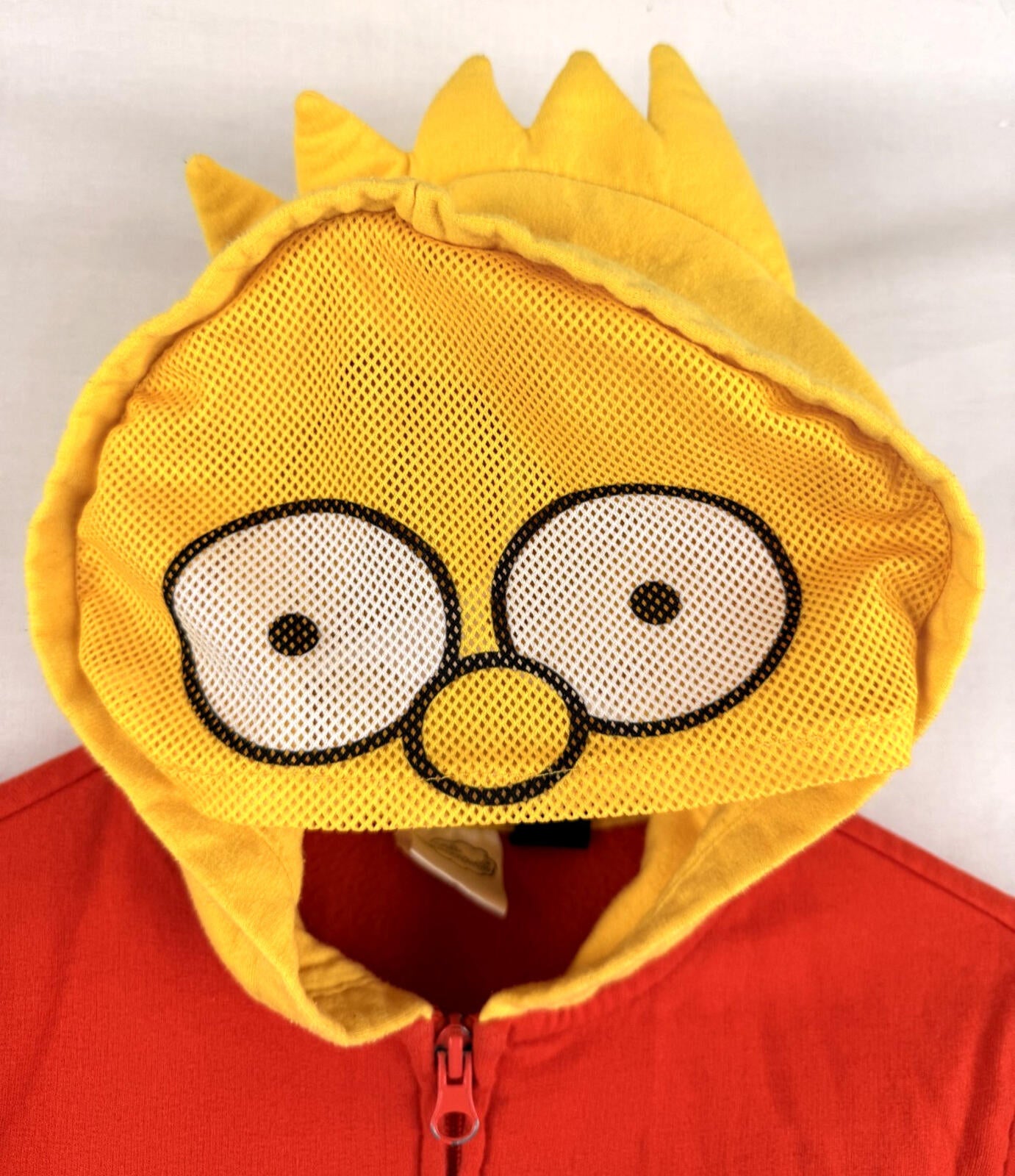 The Simpsons Full Zip Bart Simpson Hoodie Kids Sz M Mesh Face Mask