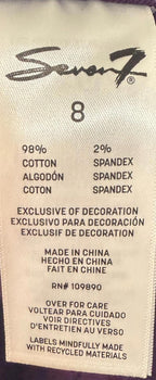 *NWT* Seven 7 “STARLETTE SKINNY”  Womens Jeans Sz 8 Signature Stitch Pockets