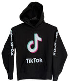 TIK TOK Hoodie Youth Small Unisex Sweatshirt Fleece