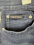 Calvin Klein Jeans Mens Sz 33x30 Blue Standard Straight Jeans Stretch Nice Fade