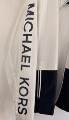Michael Kors Perfomance Zip Jacket Windbreaker Mens Size M White and Blue