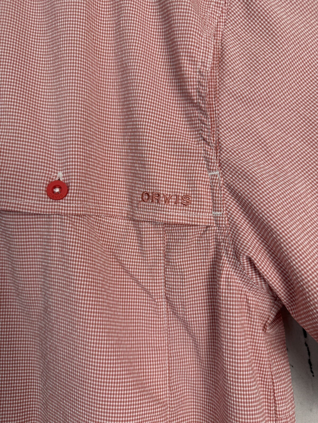 Orvis Open Air Caster Ventilated Short Sleeve Fishing Shirt Mens Sz Medium Red
